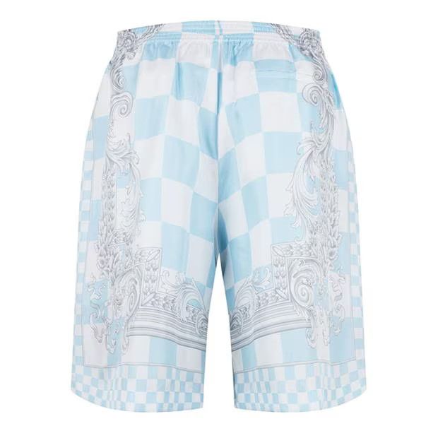 Versace o1g2r1mq0824 Medusa Contrasto Shorts in Blue & White Size US 34 / EU 50 - 2 Thumbnail