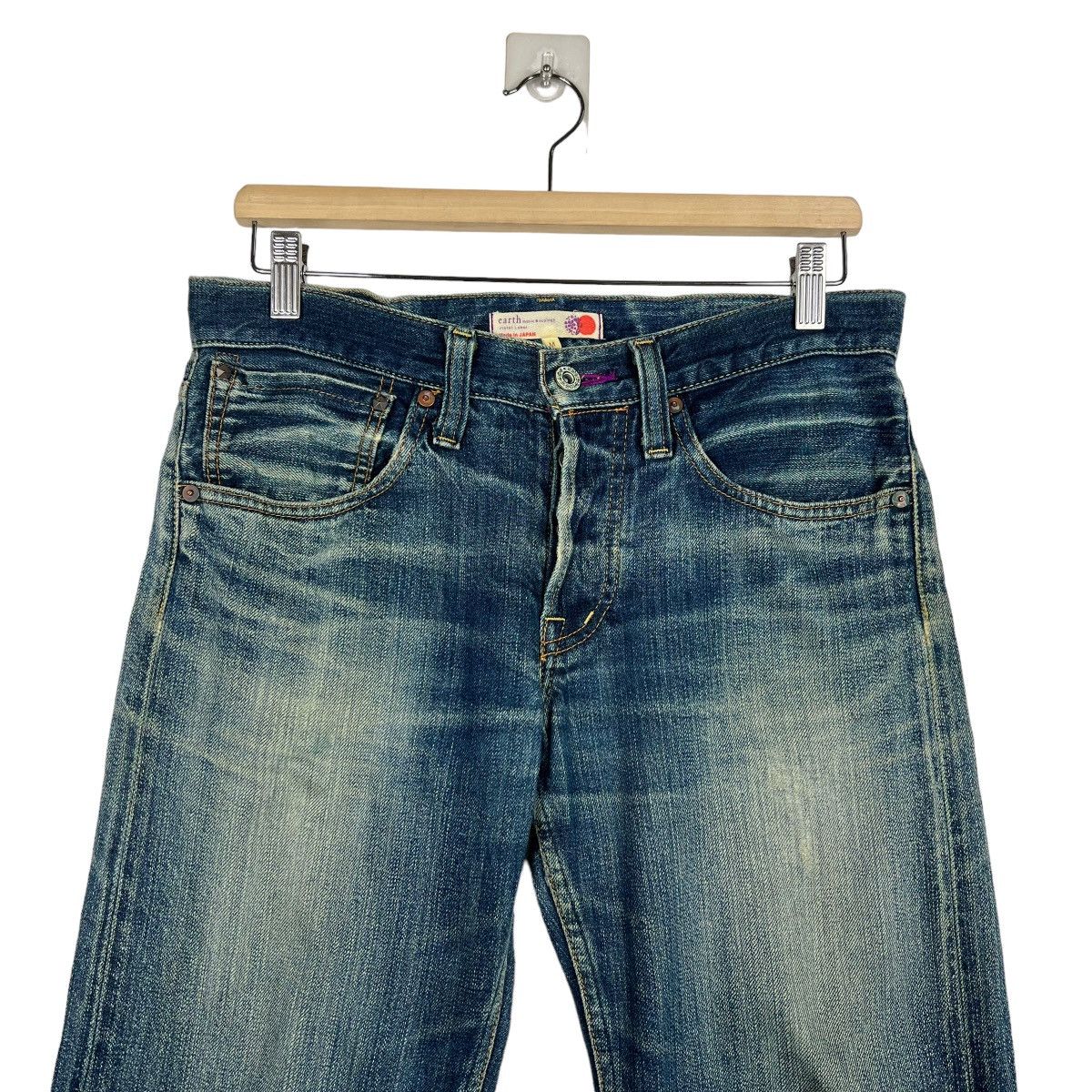 Japanese Brand 🔥 VIOLET LABEL EARTH REDLINE BROKEN DENIM Size US 30 / EU 46 - 3 Thumbnail