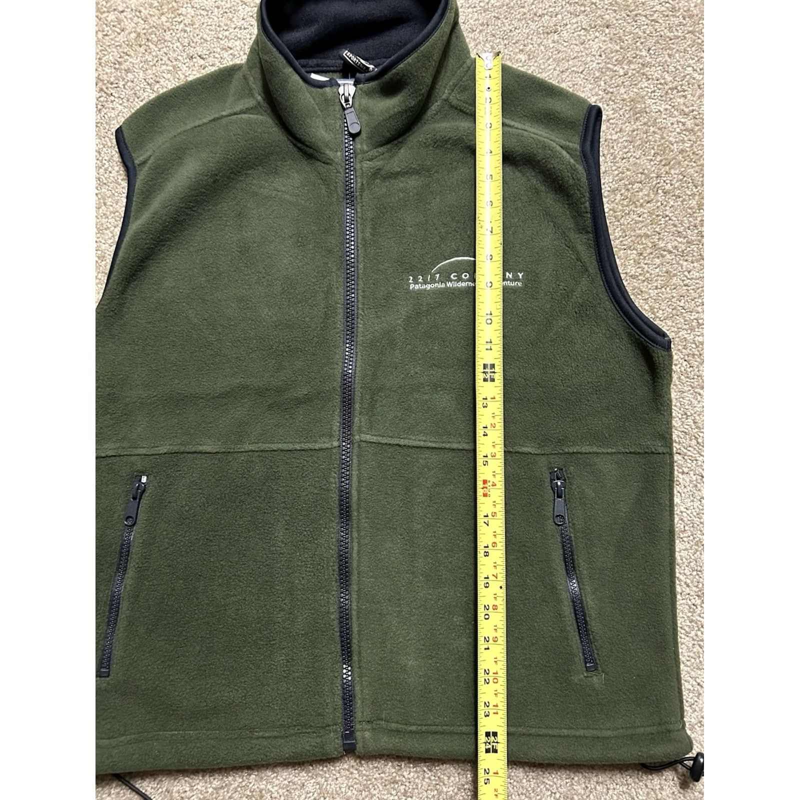 Patagonia VINTAGE NWT Patagonia Wilderness Adventure Company Men’s Size M Fleece Vest Full Zip Green Size US M / EU 48-50 / 2 - 7 Thumbnail