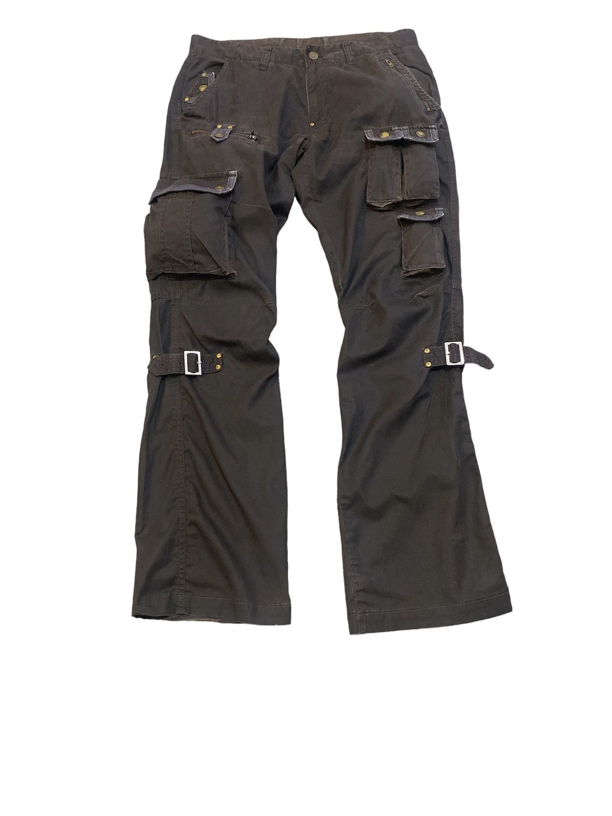 Tornado Mart 🔥Tornado Mart Japan Bondage Flare MultiPocket Pant Size US 32 / EU 48 - 1 Thumbnail