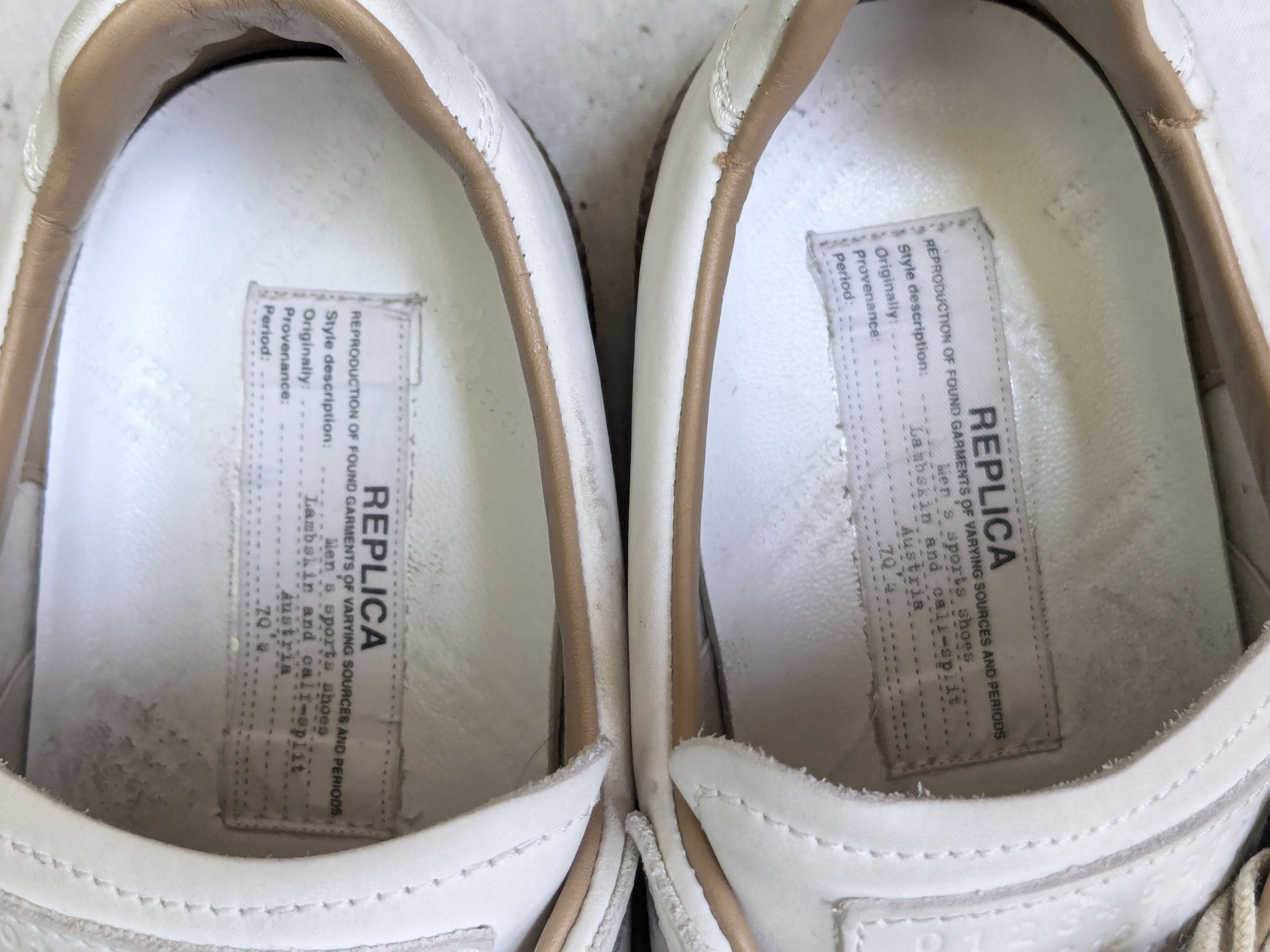 Maison Margiela Maison Margiela Replica GAT Paint Splatter 8 41 Low Tops Gum Size US 8 / EU 41 - 6 Thumbnail