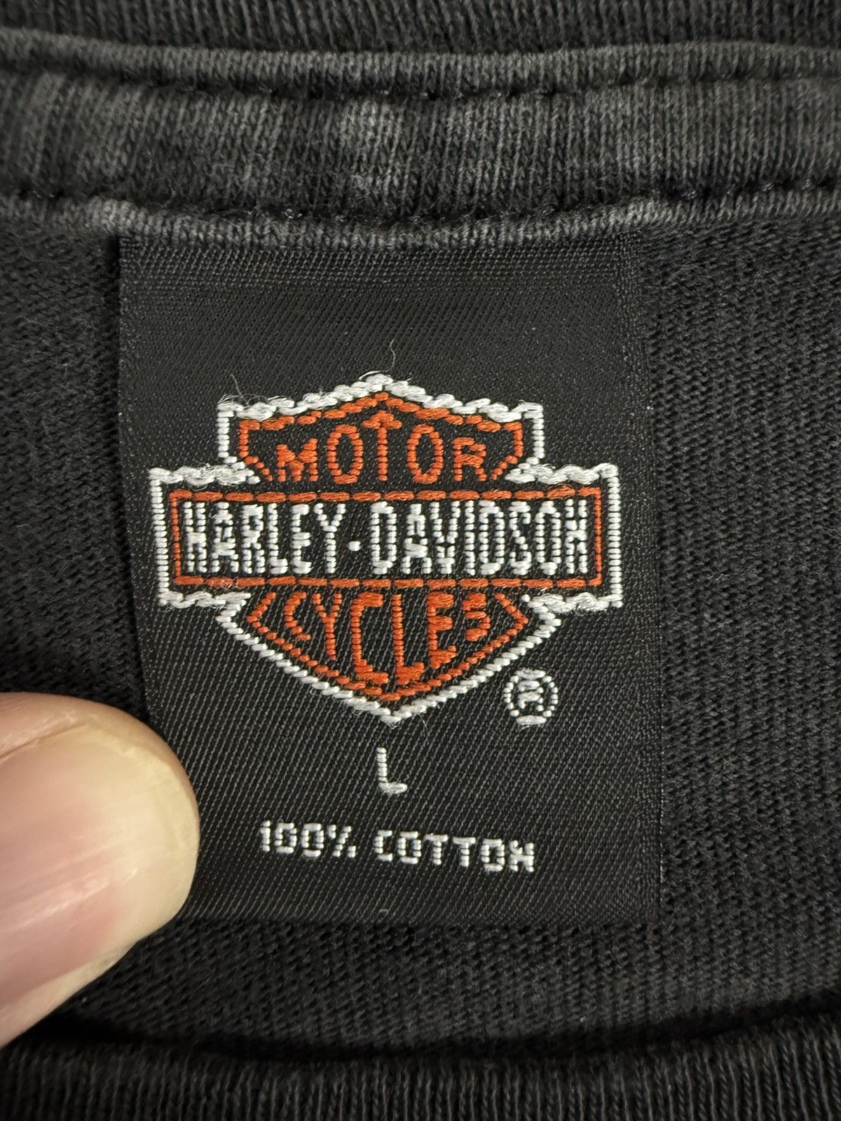 Harley Davidson Harley Davidson Vintage 90s Flames Sun Faded Longsleeve Size US L / EU 52-54 / 3 - 6 Thumbnail