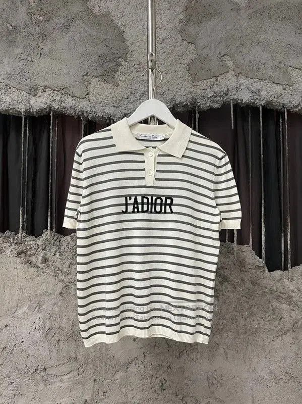 Dior Dior J'adior Striped Cotton T. Size XXS / US 00 / IT 34 - 1 Thumbnail