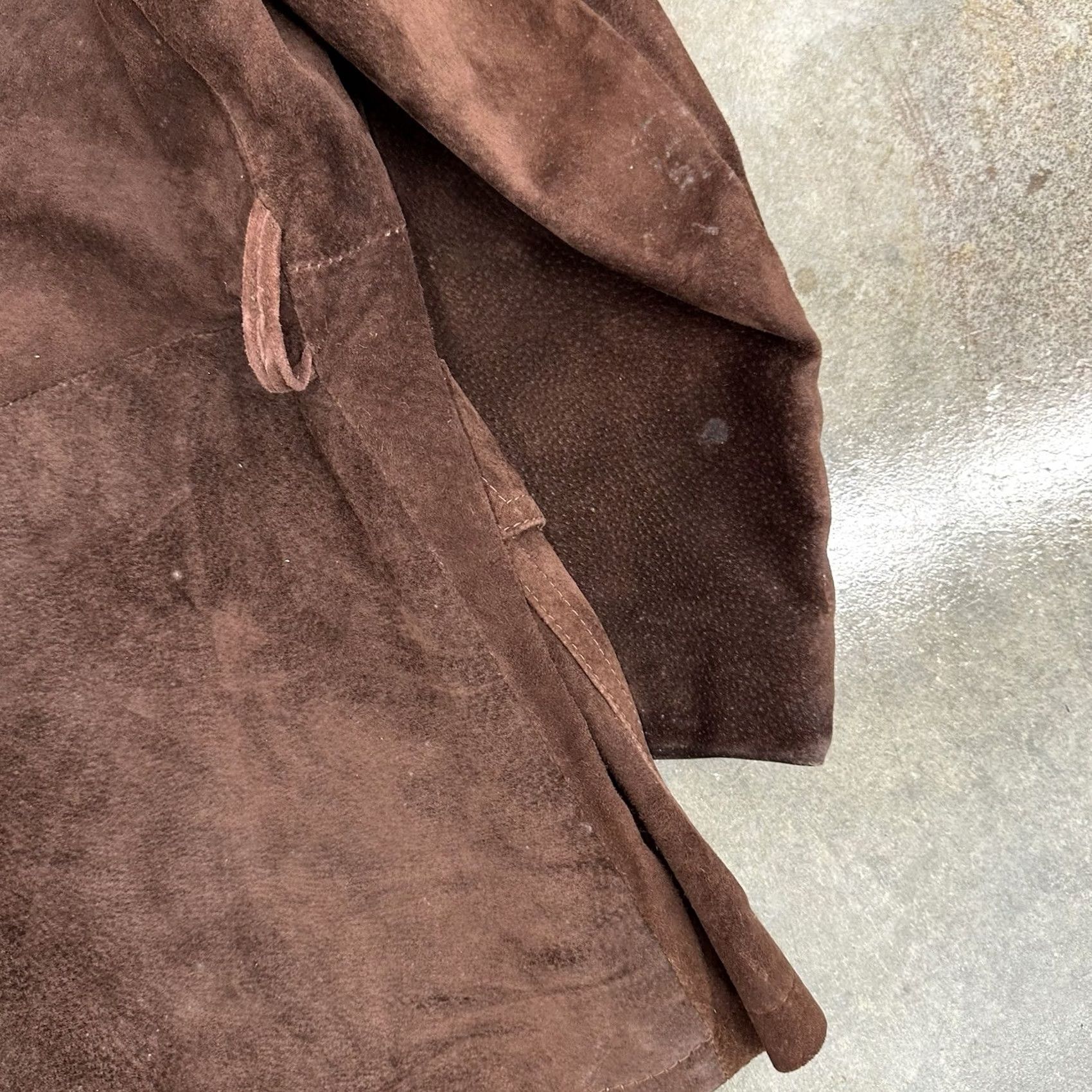 Vintage VINTAGE Towncraft Jacket Mens Sz 42 Large Dark Brown Leather Suede Long VTG JCPenney Jacket Men Conference Overcoat Size US XS / EU 42 / 0 - 7 Thumbnail