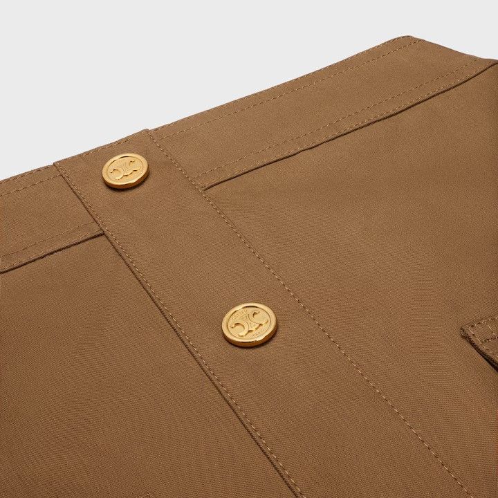Celine os11x0526 Mini Skirt in Brown Size 26" / US 2 / IT 38 - 3 Thumbnail