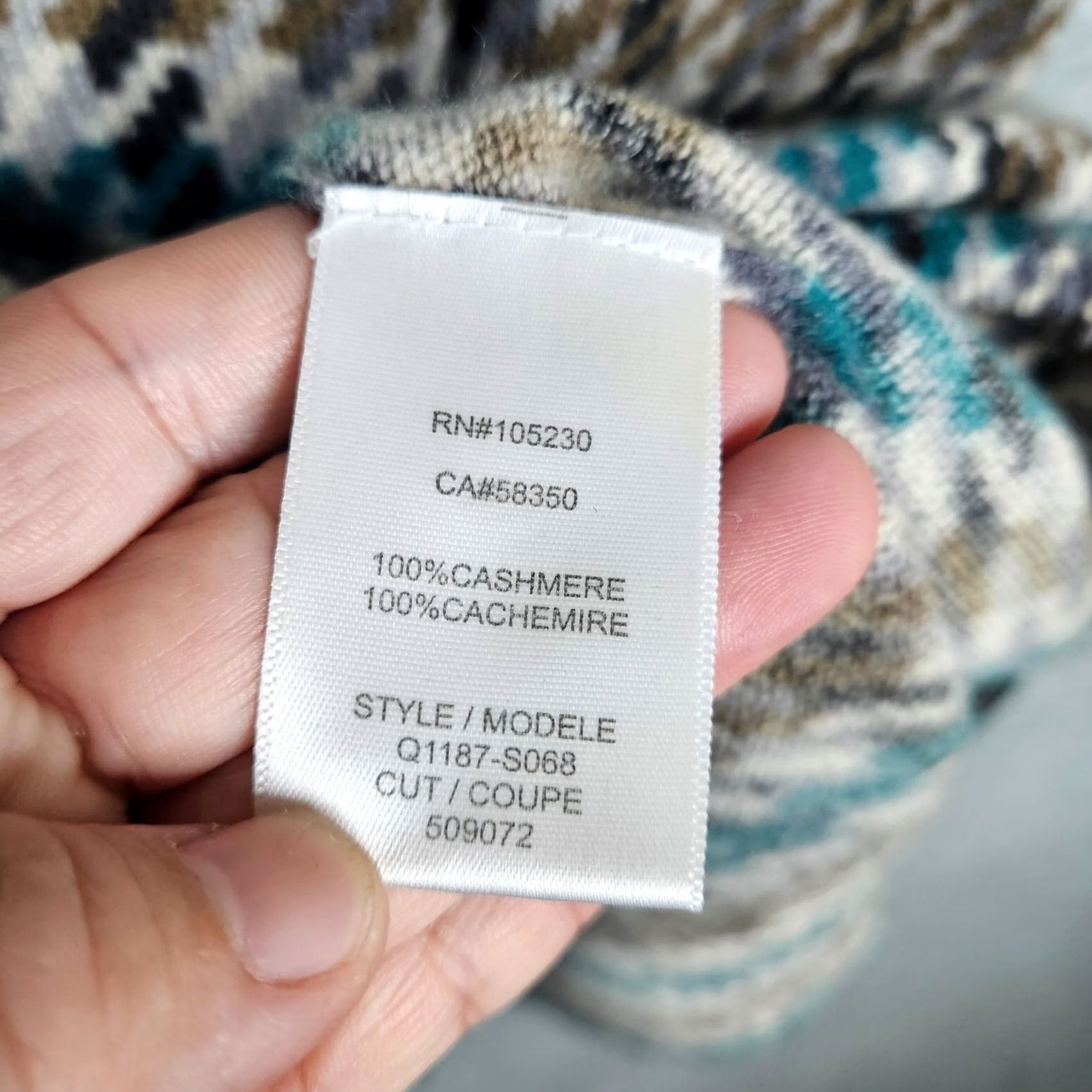 Equipment Equipment Femme Houndstooth V-neck Cashmere Long Sleeve Sweater XS Women’s Pullover Knit S/M Multicolor Modern Size XS / US 0-2 / IT 36-38 - 6 Thumbnail