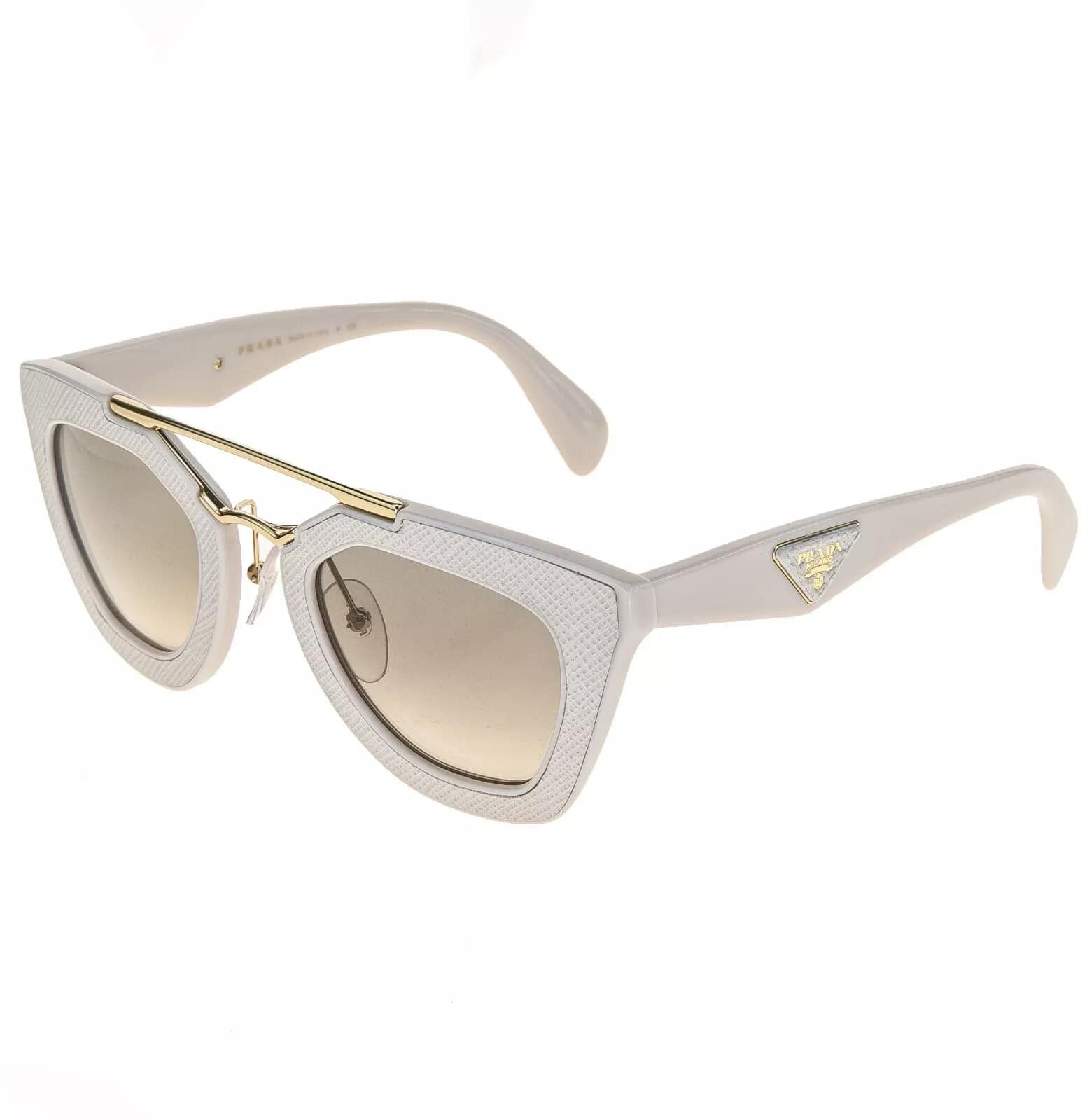 Prada PRADA 14S Cinema ORNATE SAFFIANO LEATHER PR14SS Sunglasses Size ONE SIZE - 2 Thumbnail