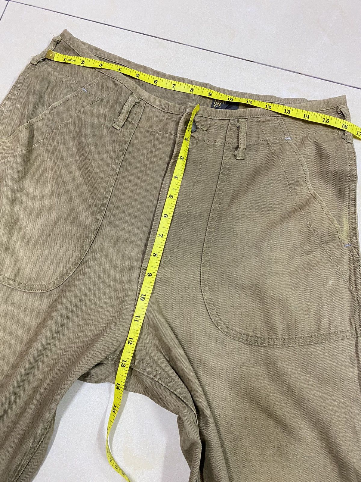 Japanese Brand Orslow Inspired HBT Wide Leg Pants Faded Size US 32 / EU 48 - 15 Thumbnail