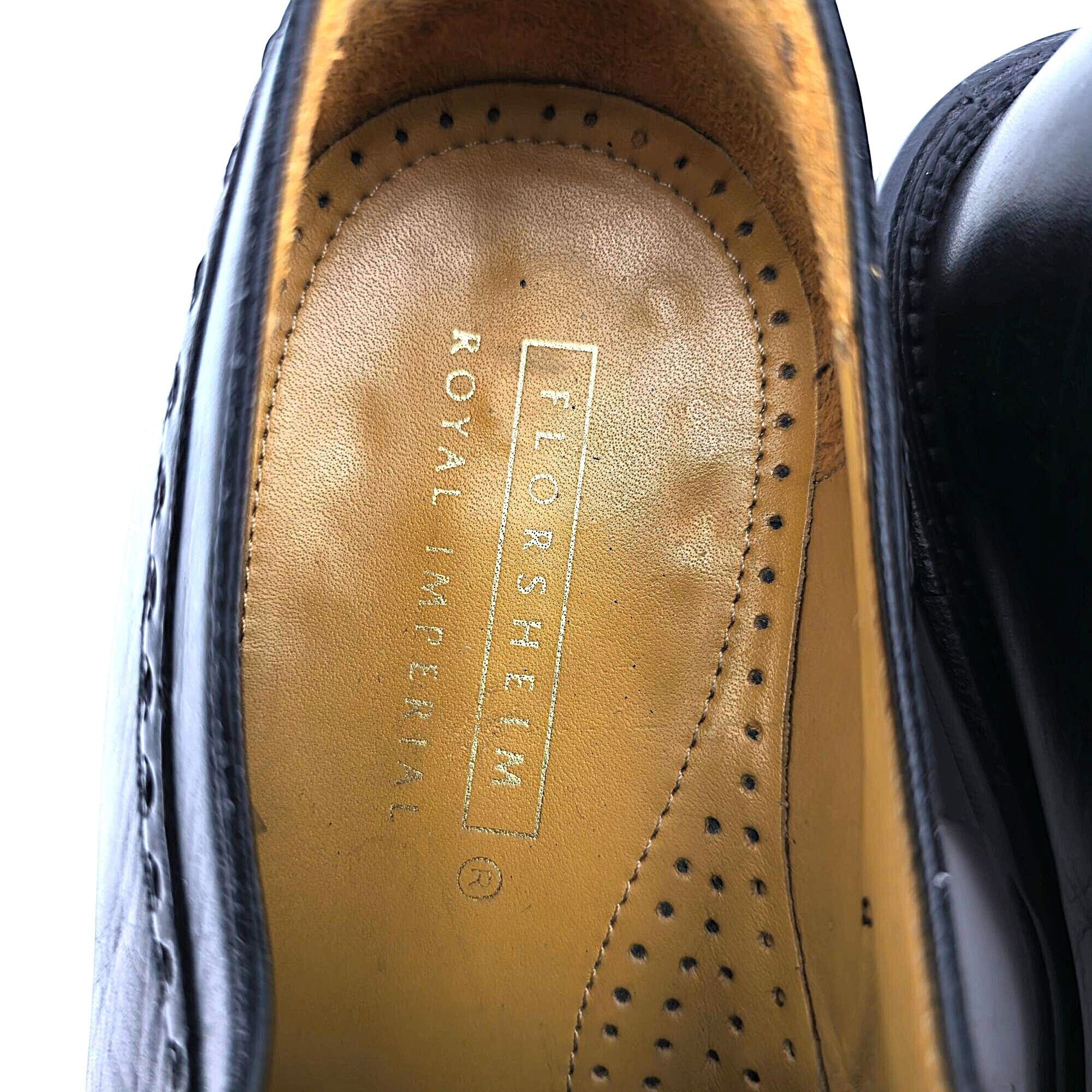 Florsheim Florsheim Royal Imperial Black Leather Dress Shoe Mens 8W Size US 8 / EU 41 - 12 Thumbnail