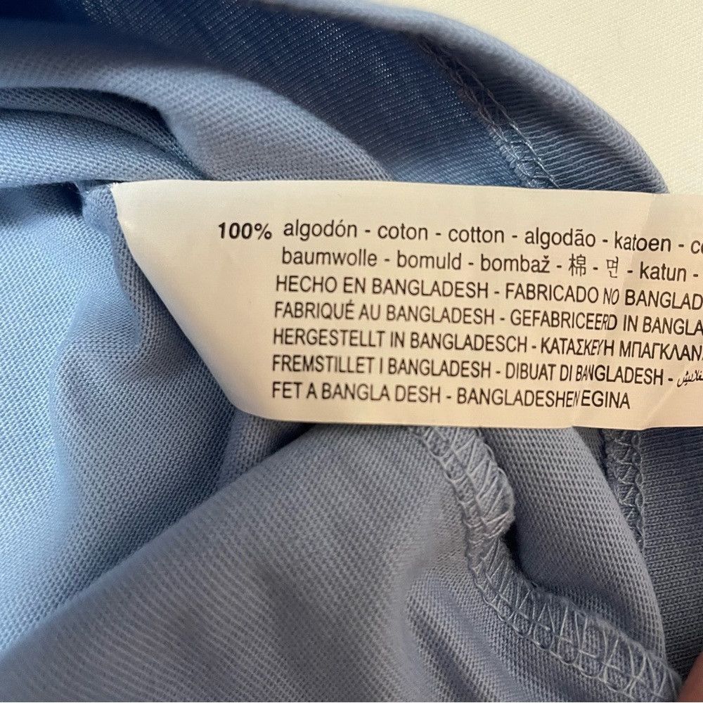 Zara New Zara Henley Blue Cotton short Sleeve Shirt Size M Size M / US 6-8 / IT 42-44 - 7 Thumbnail