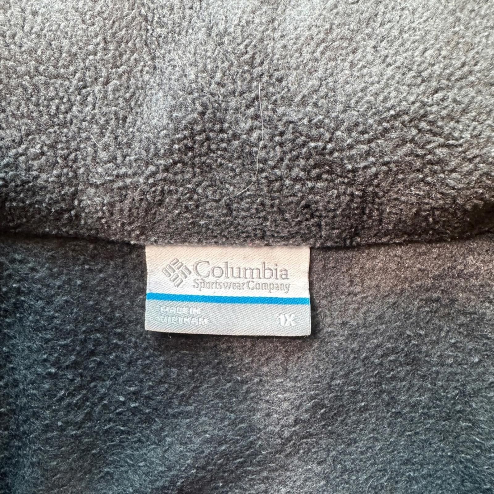 Columbia Columbia Full Zip Fleece Jacket Women's 1X Charcoal Gray Zip Size XL / US 12-14 / IT 48-50 - 4 Thumbnail