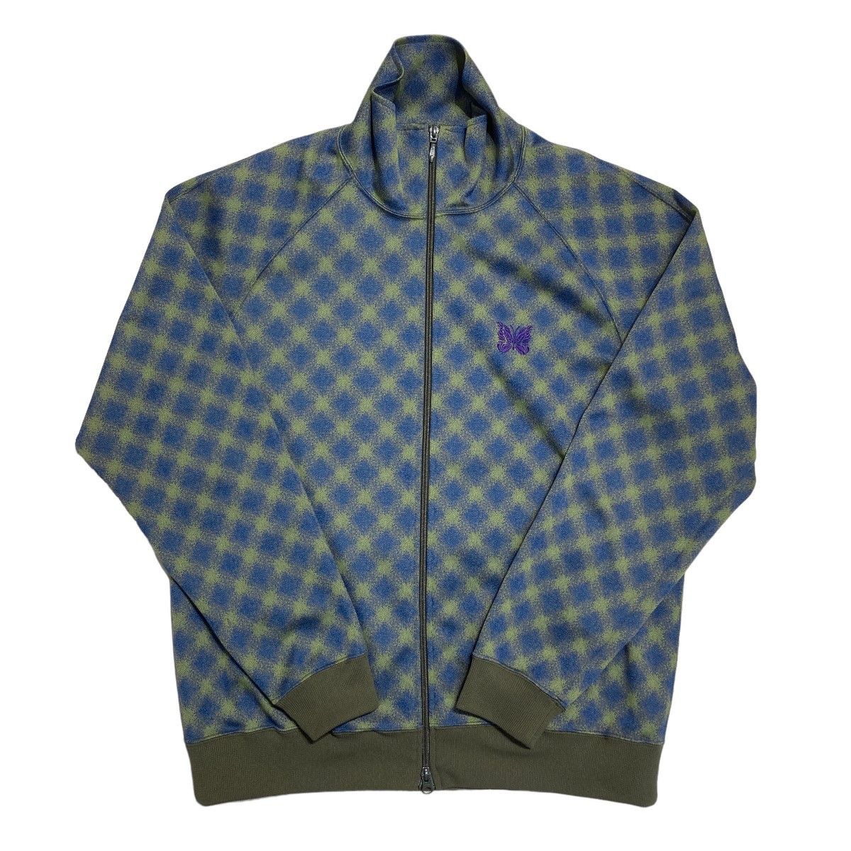 Needles Jacket Poly Jq All-over Pattern Track Green x Blue Size US L / EU 52-54 / 3 - 1 Thumbnail