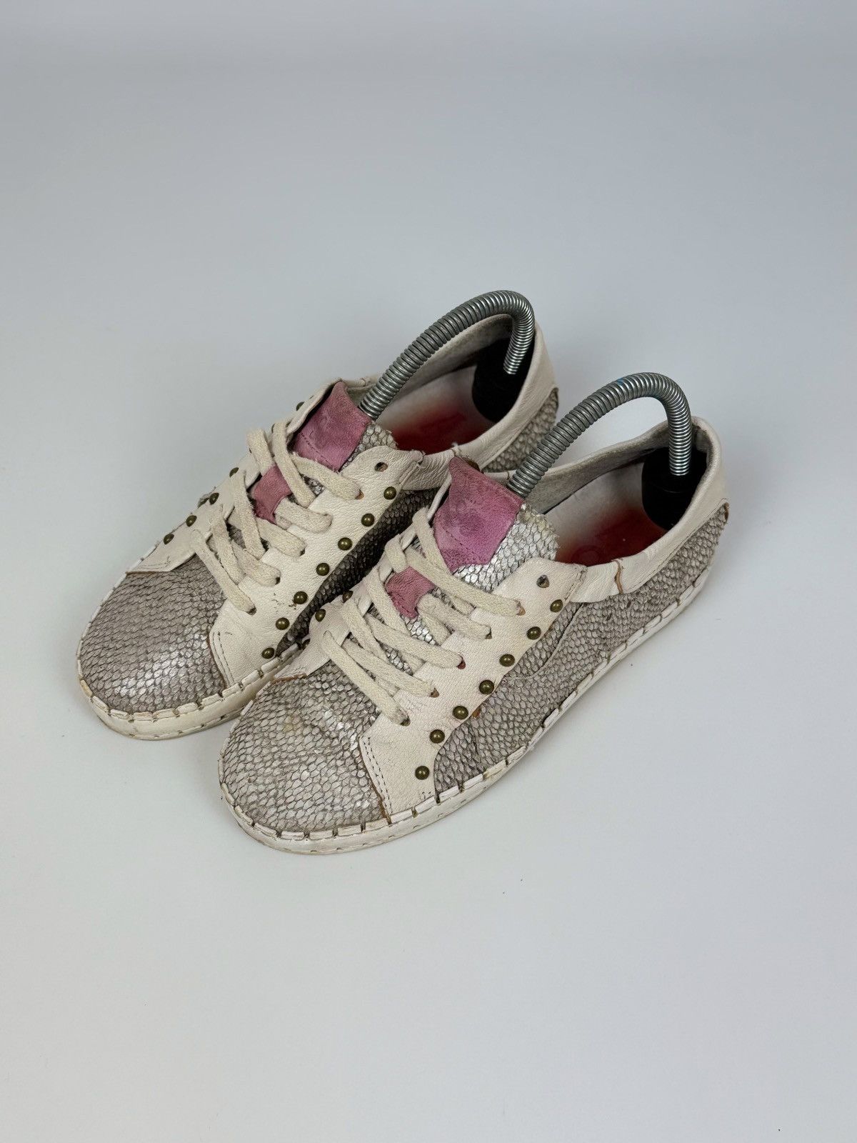 A.S.98 A.S.98 Snake Skin Low-Top Sneakers Size 37 Size US 7 / IT 37 - 3 Thumbnail