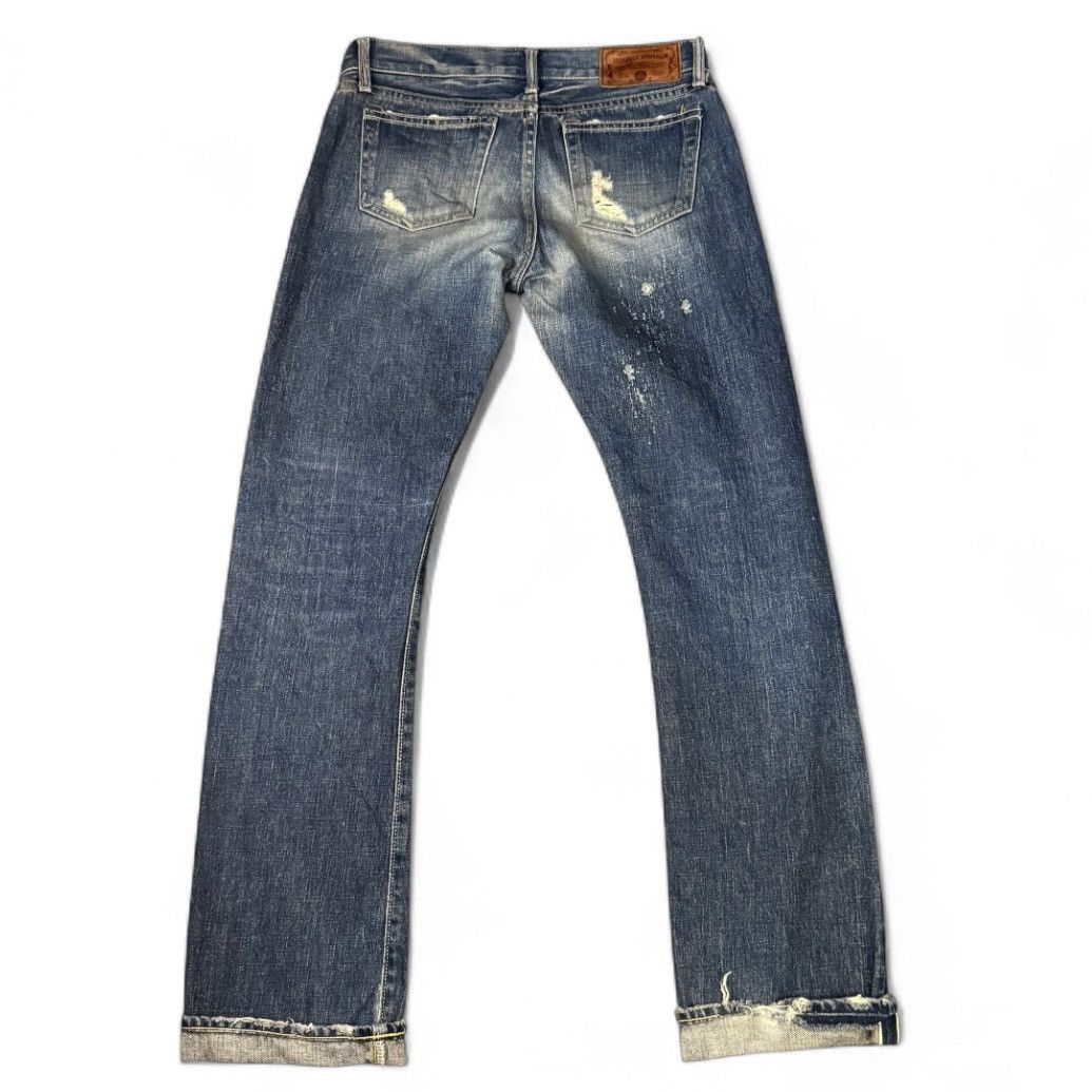 Beauty Beast 🔥🇯🇵 Vintage Japanese Selvedge Moussy Distressed Flared Denim Size 30" / US 8 / IT 44 - 2 Thumbnail
