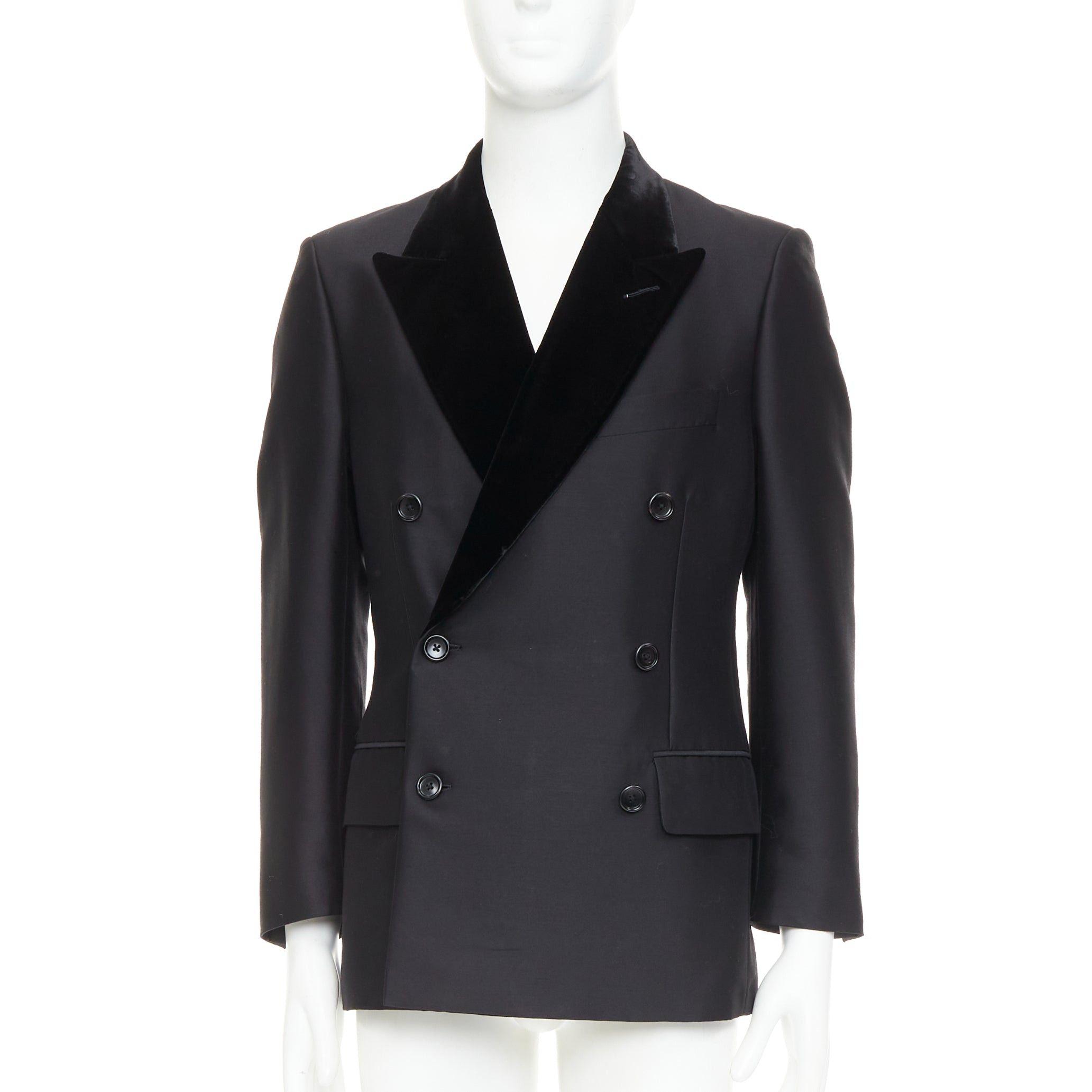 ジャケット・アウター GUCCI double-breasted jacket TOM FORD Gucci by Tom Ford 2003 Black Wool Double-Breasted Suit Jacket