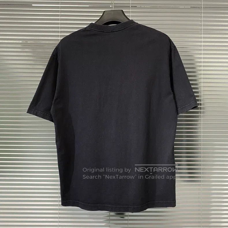 Balenciaga Balenciaga Short-sleeved T-shirt cursive letter logo destr Size US S / EU 44-46 / 1 - 2 Thumbnail