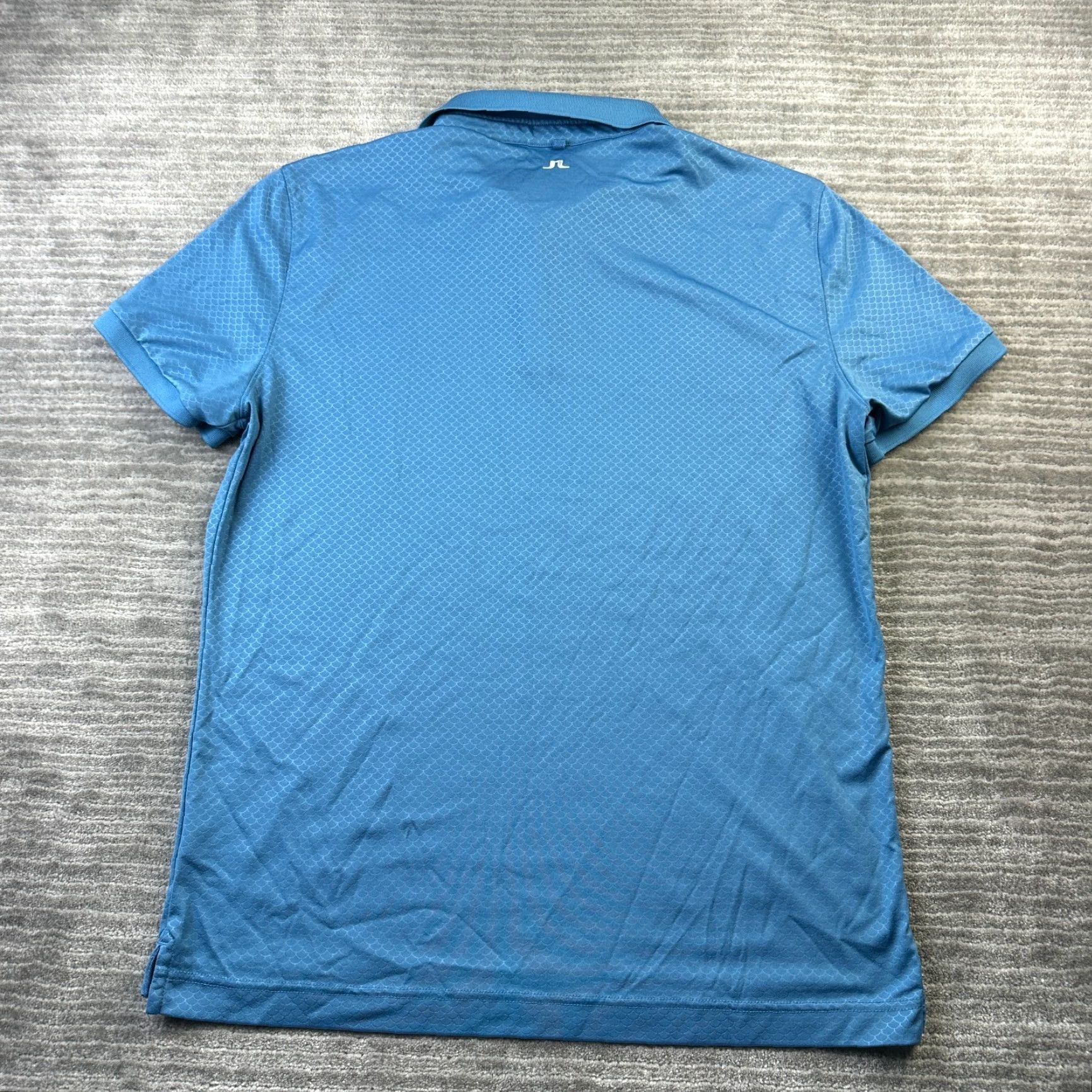 J.Lindeberg J. Lindeberg Polo Shirt Mens Extra Large Michael Scale Slim Fit TX Jersey+ Golf Blue Size US XL / EU 56 / 4 - 2 Thumbnail