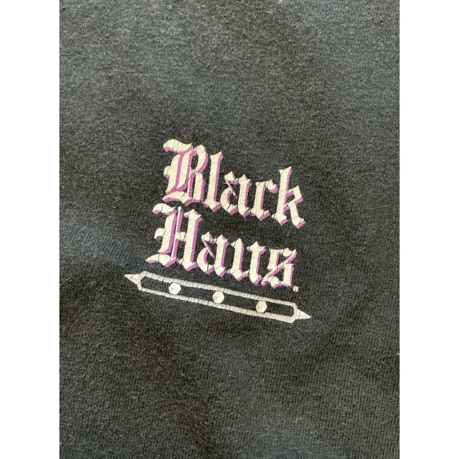 Hanes VINTAGE Hanes Black T-Shirt Haus Rules Always Drink Responsibly Liquor Alcohol Spiked Drink M Mens Black T-Shirt Size US M / EU 48-50 / 2 - 8 Thumbnail