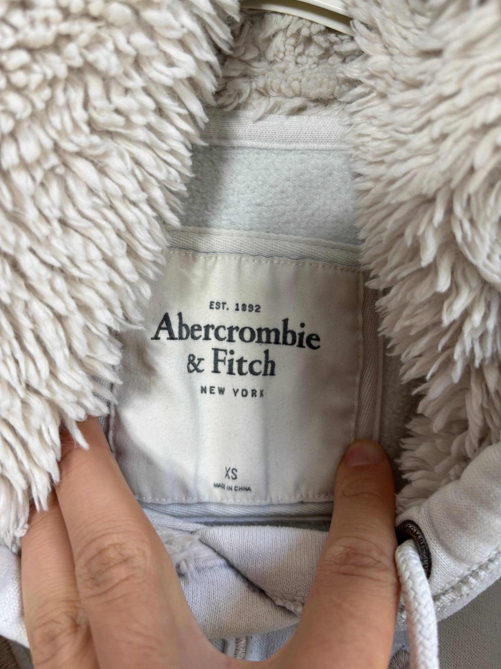Abercrombie & Fitch Y2K Abercrombie FUR Fleece Vintage Distressed Hoodie Bomber Size US XS / EU 42 / 0 - 5 Thumbnail