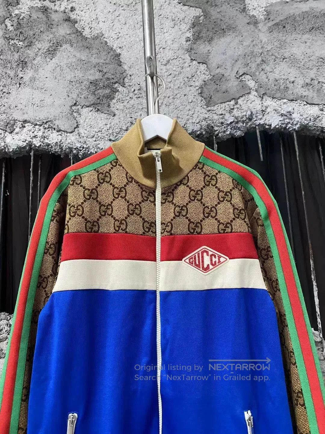 Gucci Gucci Red White Blue Monogram Jacket. Size US M / EU 48-50 / 2 - 3 Thumbnail