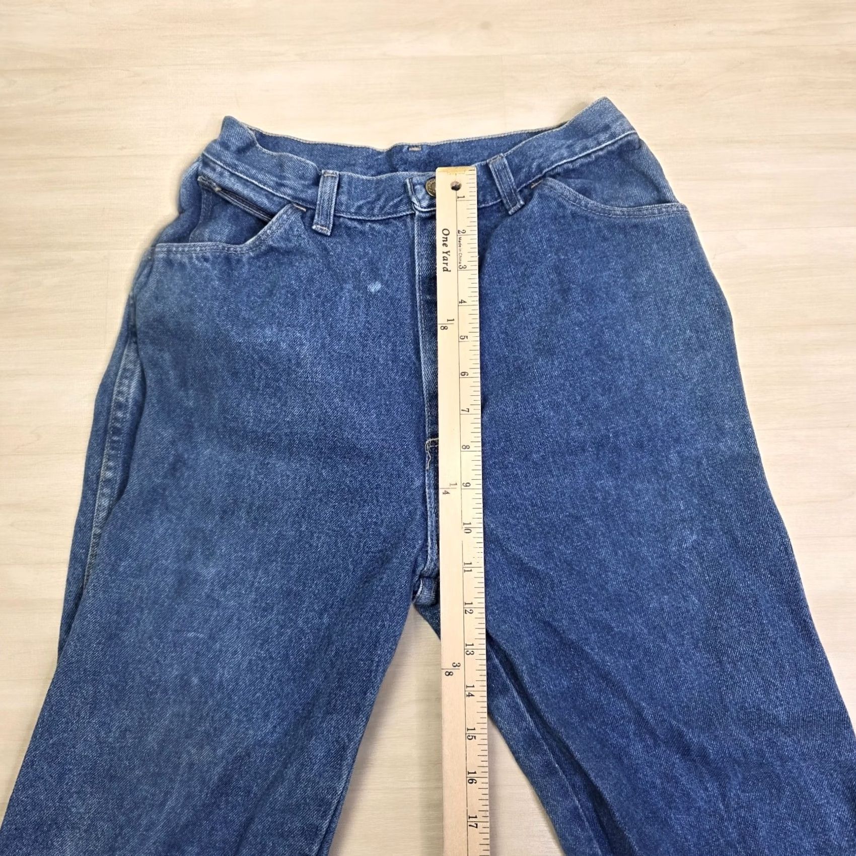 Wrangler VINTAGE Wrangler Jeans High-Rise Tapered 24 x 29 Womens USA 90s Blue Denim Size 42" / US 20 - 6 Thumbnail