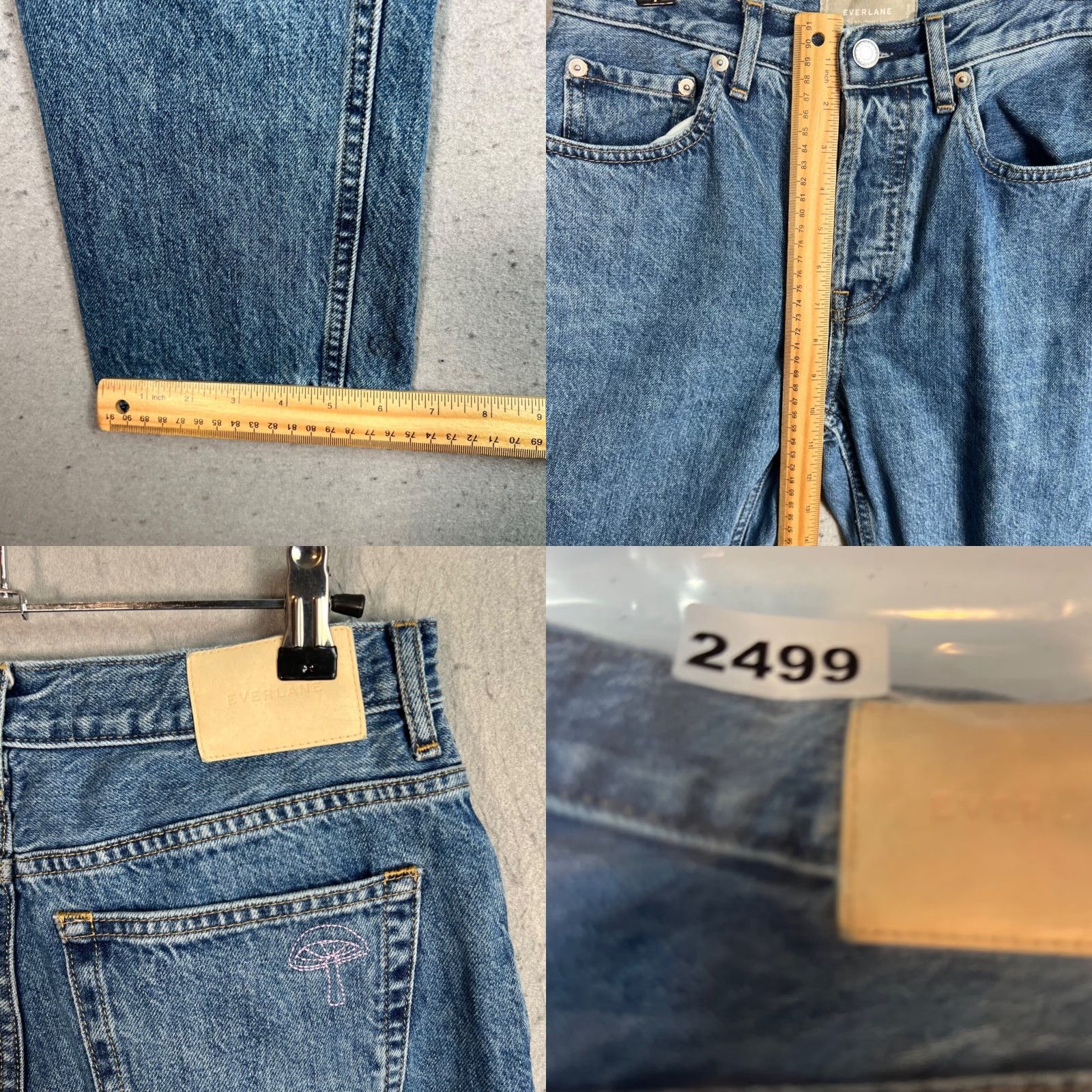 Everlane Everlane Jeans 90s Cropped High-Rise Straight Leg Denim Blue Womens Size 26 Size 26" / US 2 / IT 38 - 8 Thumbnail