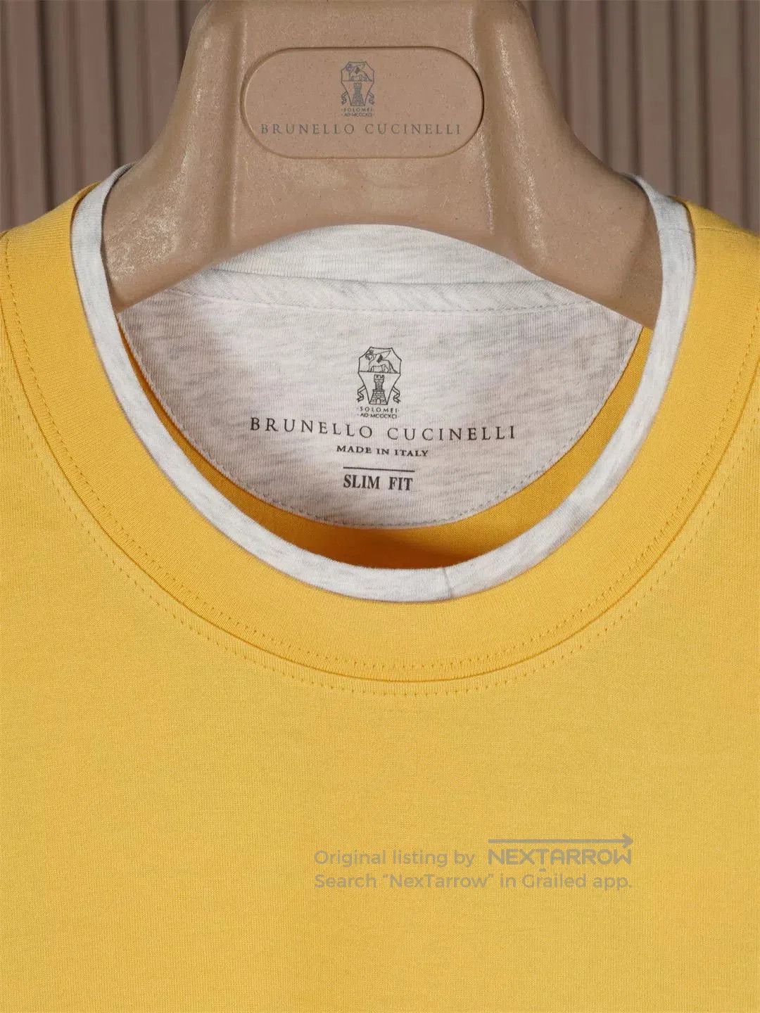 Brunello Cucinelli Brunello Cucinelli Men's Yellow T. Size US S / EU 44-46 / 1 - 2 Thumbnail