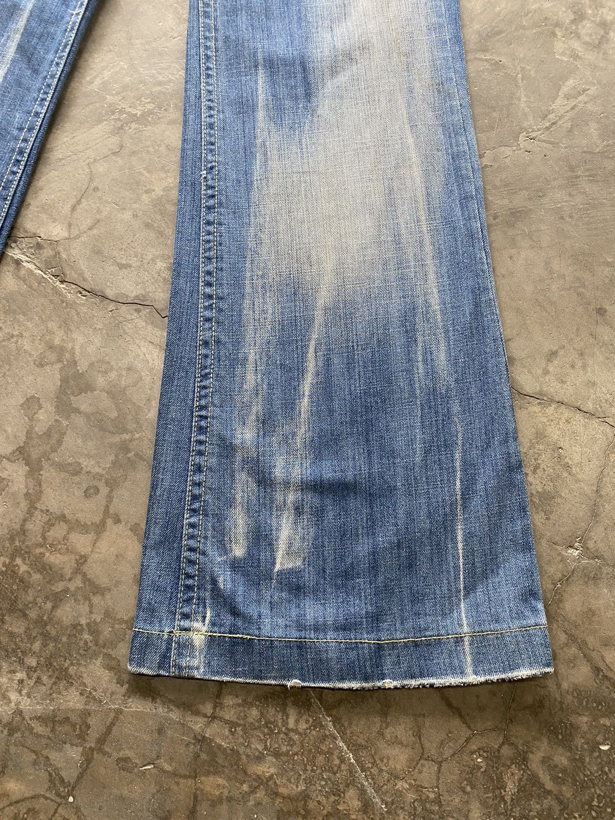Hysteric Glamour × If Six Was Nine × Le Grande Bleu (L.G.B.) Baggy Flare Japan Red Paper Low Rise Wide Leg Size US 28 / EU 44 - 6 Thumbnail