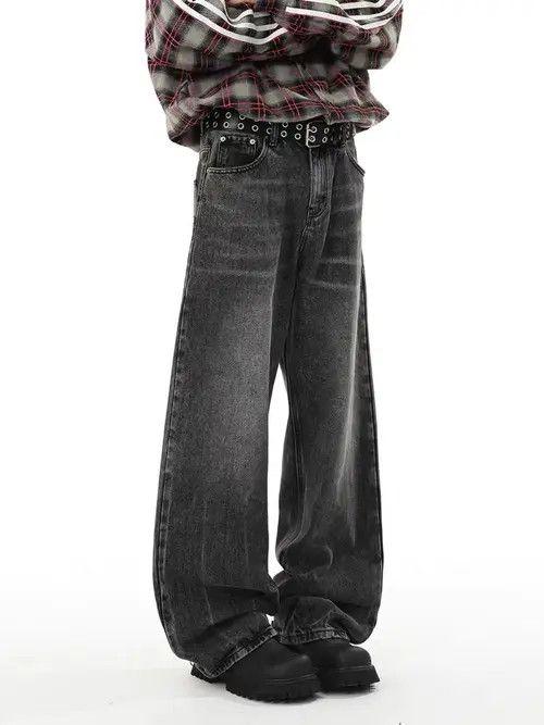 VIBE Washed street hip hop Y2K baggy vintage jeans Size US 34 / EU 50 - 6 Thumbnail