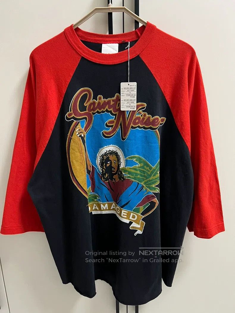 Saint Michael Saint Michael Jesus color-block three-quarter sleeve Size US XL / EU 56 / 4 - 1 Thumbnail