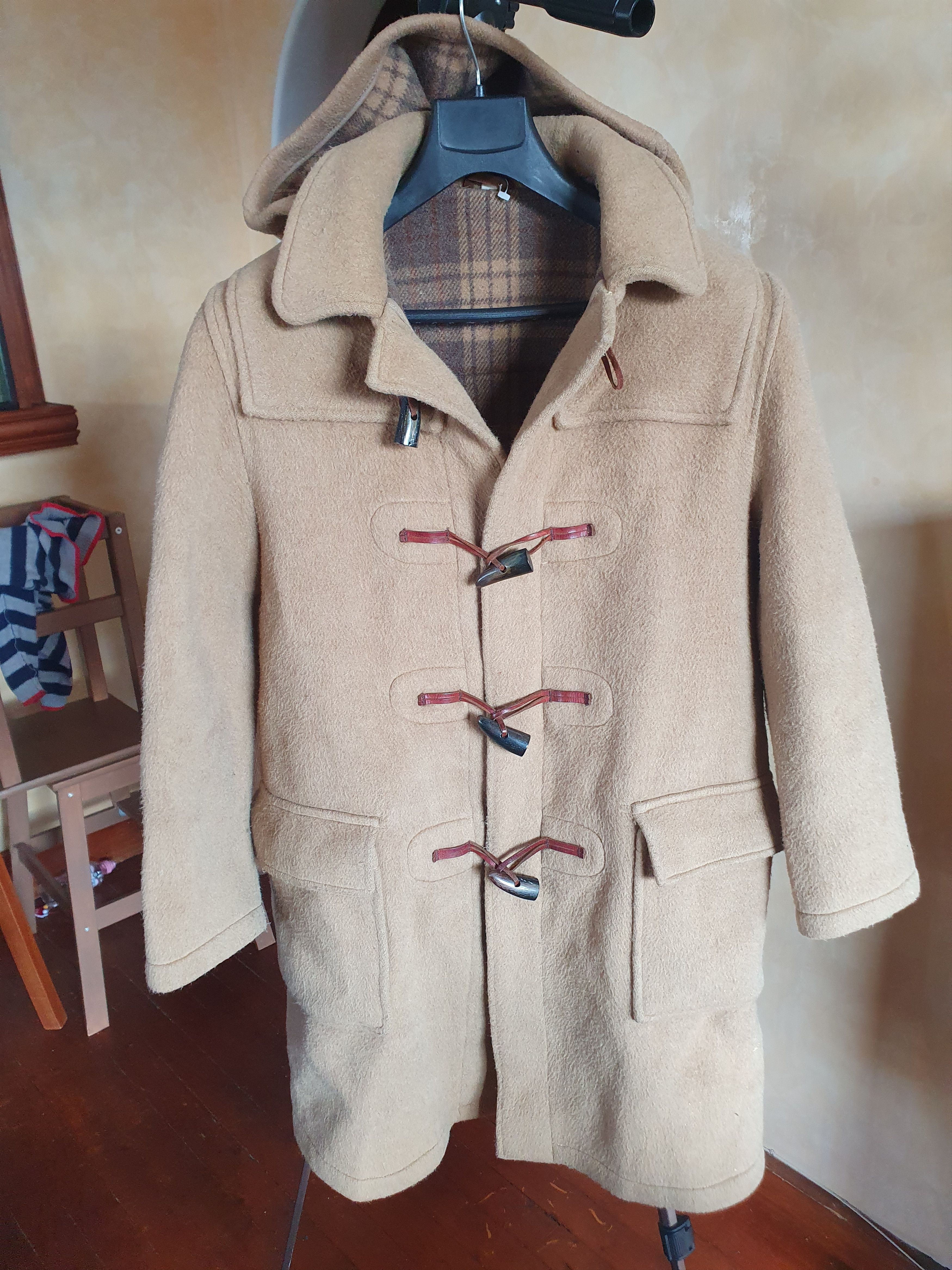 Brooks Brothers Brooks Brothers Wool Duffle Coat Made in England Horn Toggle Size US M / EU 48-50 / 2 - 1 Thumbnail