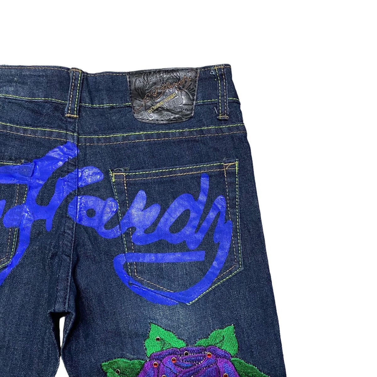 Y2K Ed Hardy Denim Spellout Skinny Jeans