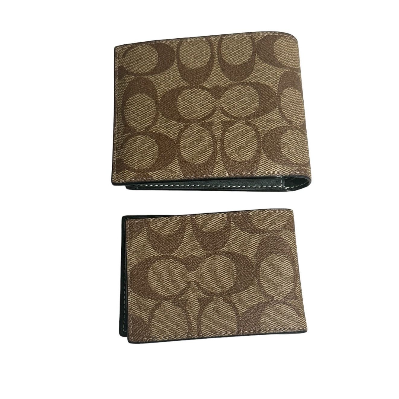 Coach Coach Men's 3 In 1 Wallet In Signature Canvas Varsity Motif Size ONE SIZE - 8 Thumbnail
