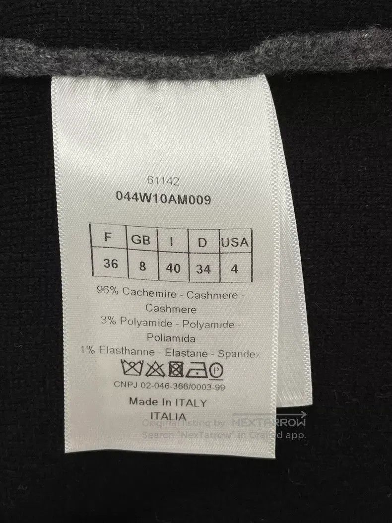 Dior Dior 8-character gray cashmere cardigan coat Size XS / US 0-2 / IT 36-38 - 4 Thumbnail