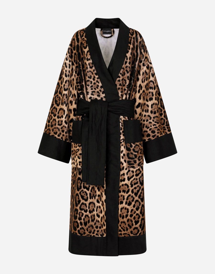 Dolce & Gabbana Dolce & Gabbana Terry Cotton Bath Robe Size M Size ONE SIZE - 1 Thumbnail