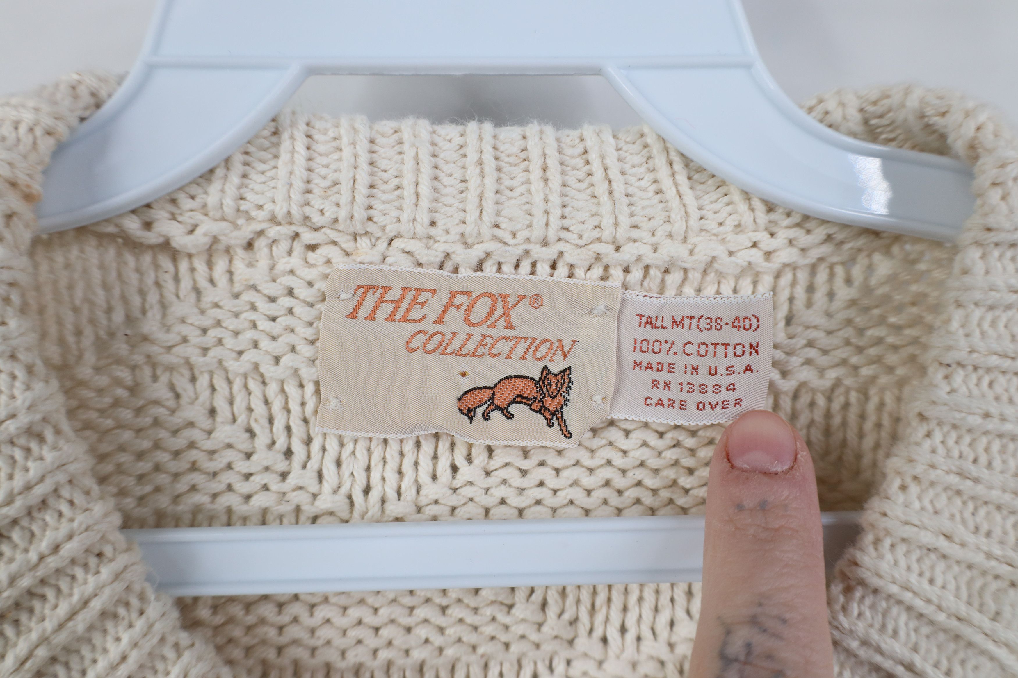 Vintage Vintage 90s Streetwear Cotton Knit Crewneck Sweater USA Size US M / EU 48-50 / 2 - 5 Thumbnail