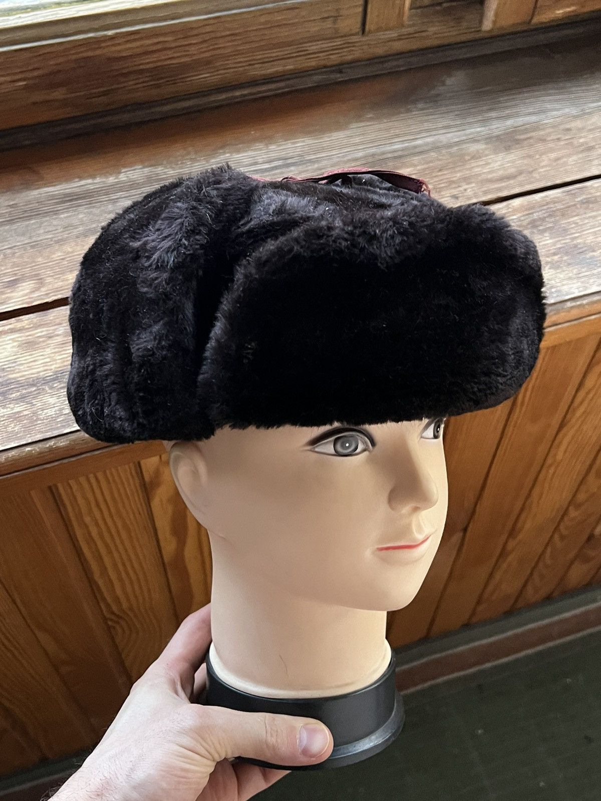 Vintage Y2K Faux Fur Ushanka Vintage Fuzzy Trapper Hat Huge Size ONE SIZE - 22 Thumbnail
