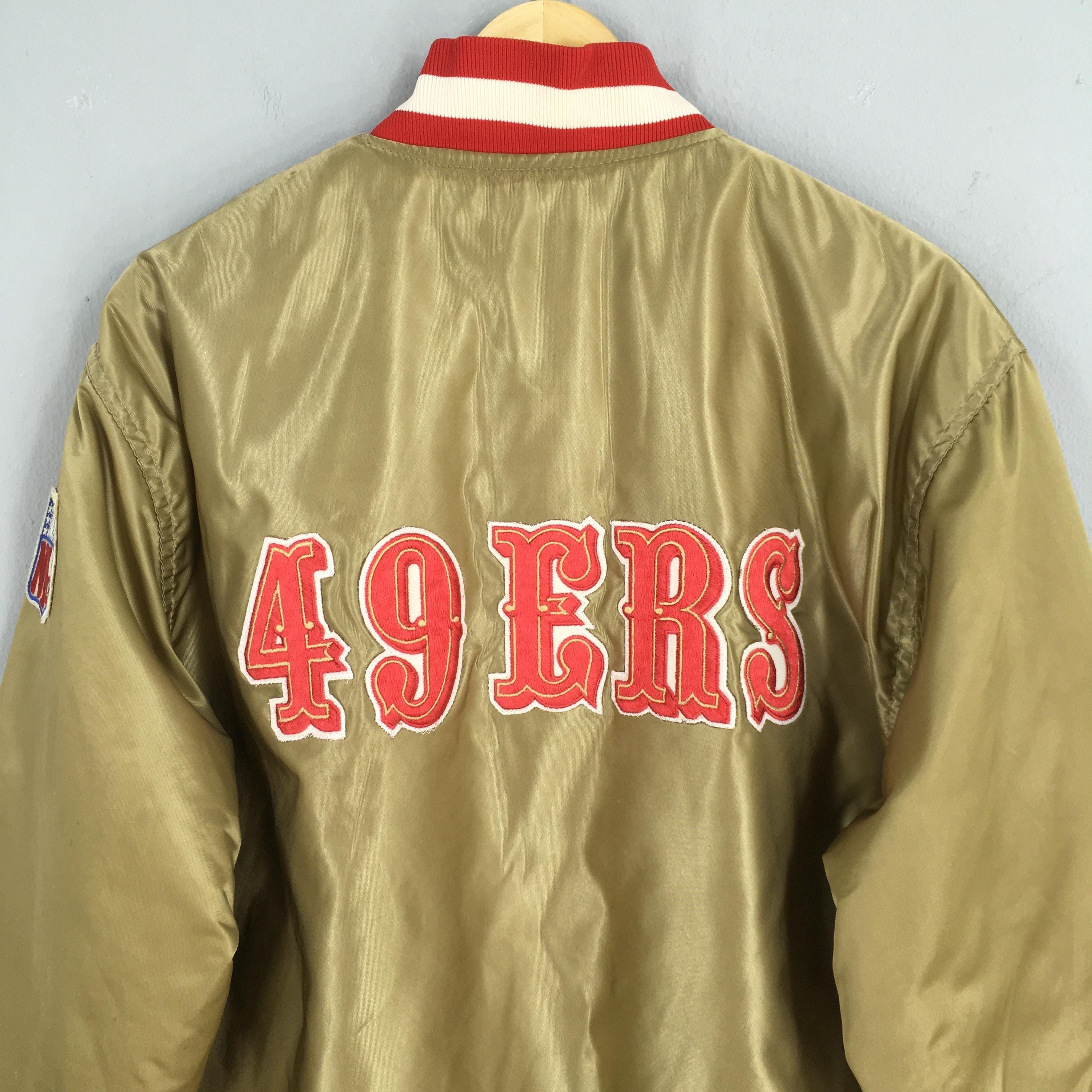 NFL Vintage San Francisco 49ers NFL Gold Satin Jacket XLarge Size US XL / EU 56 / 4 - 2 Thumbnail