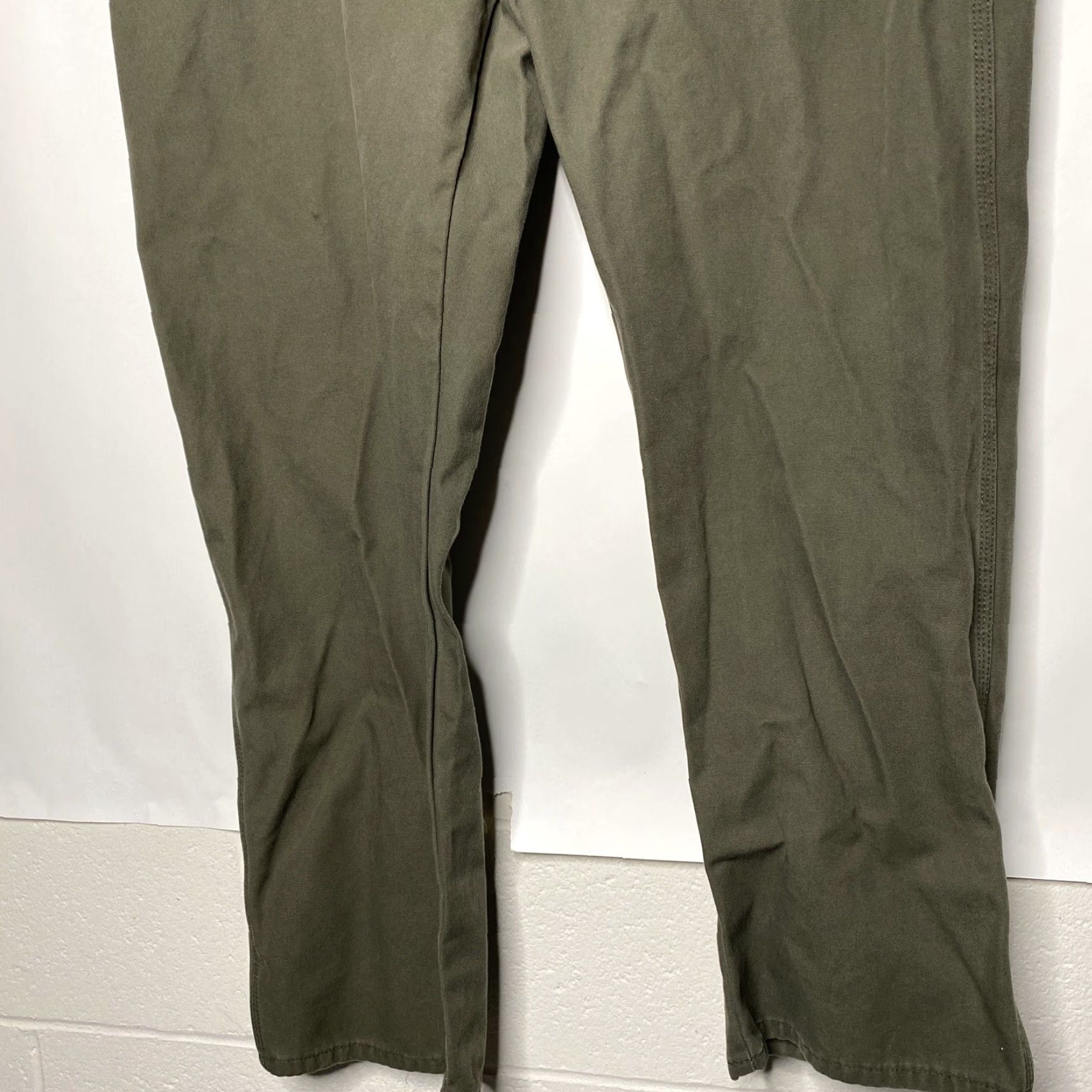 Dickies VINTAGE Dickies Carpenter Duck Work Jeans Pants Mens 44 x 32 Green Moss 5-Pocket Design Relaxed Fit Straight Denim Jeans Mens Size US 44 / EU 60 - 4 Thumbnail