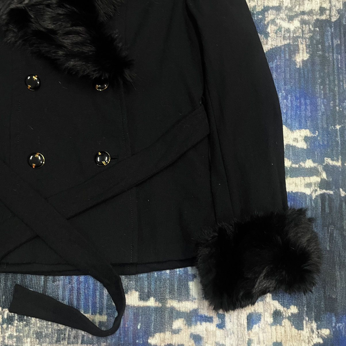 14th Addiction S.R. Gall Tokyo Gothic Punk Fur Coat Button Rick Owens Style Size XS / US 0-2 / IT 36-38 - 4 Thumbnail