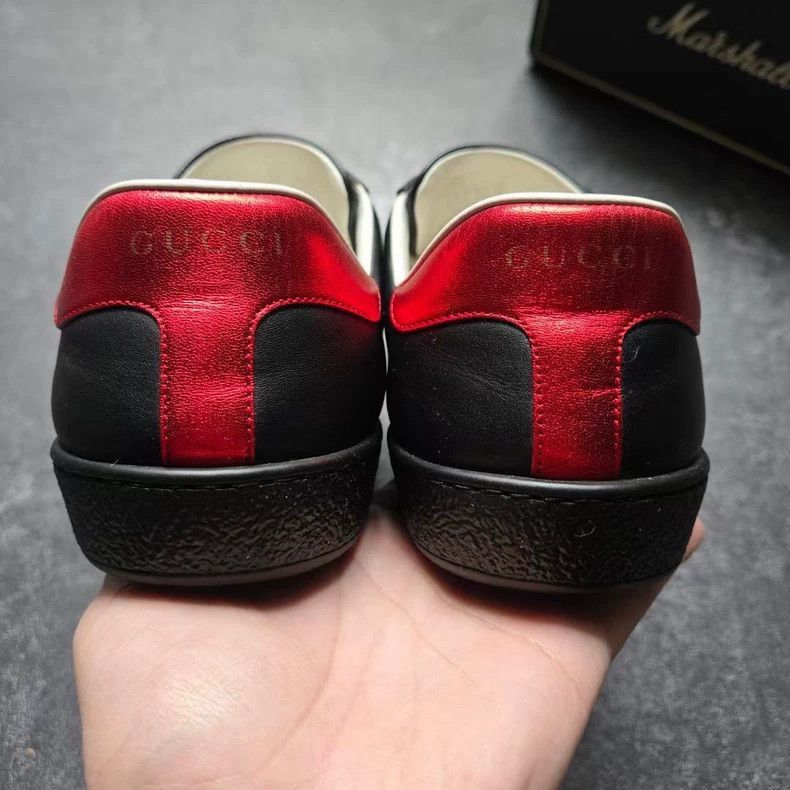 Gucci GUCCI Ace Black Strap Sneakers Size 8-2506 Size US 8 / EU 41 - 6 Thumbnail