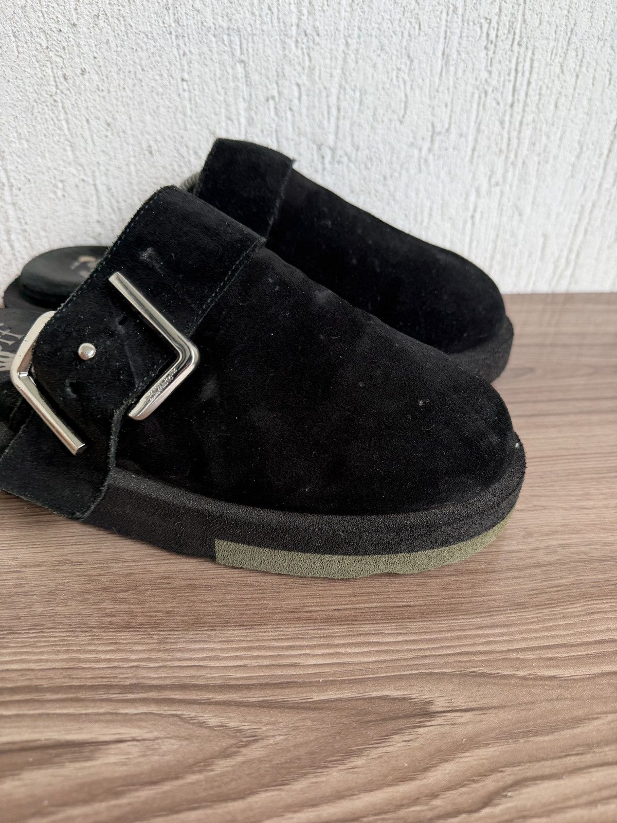 Off-White Suede virgil Abloh sponge clogs Size US 8 / EU 41 - 4 Thumbnail