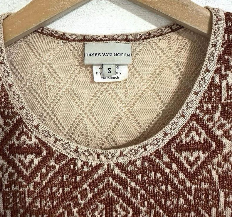 Dries Van Noten Dries Van Noten Rhombic knitted sweater-2508 Size US S / EU 44-46 / 1 - 3 Thumbnail
