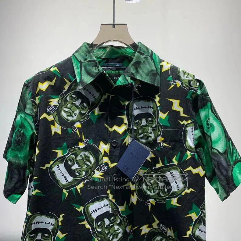 Prada Frankenstein Print Shirt.