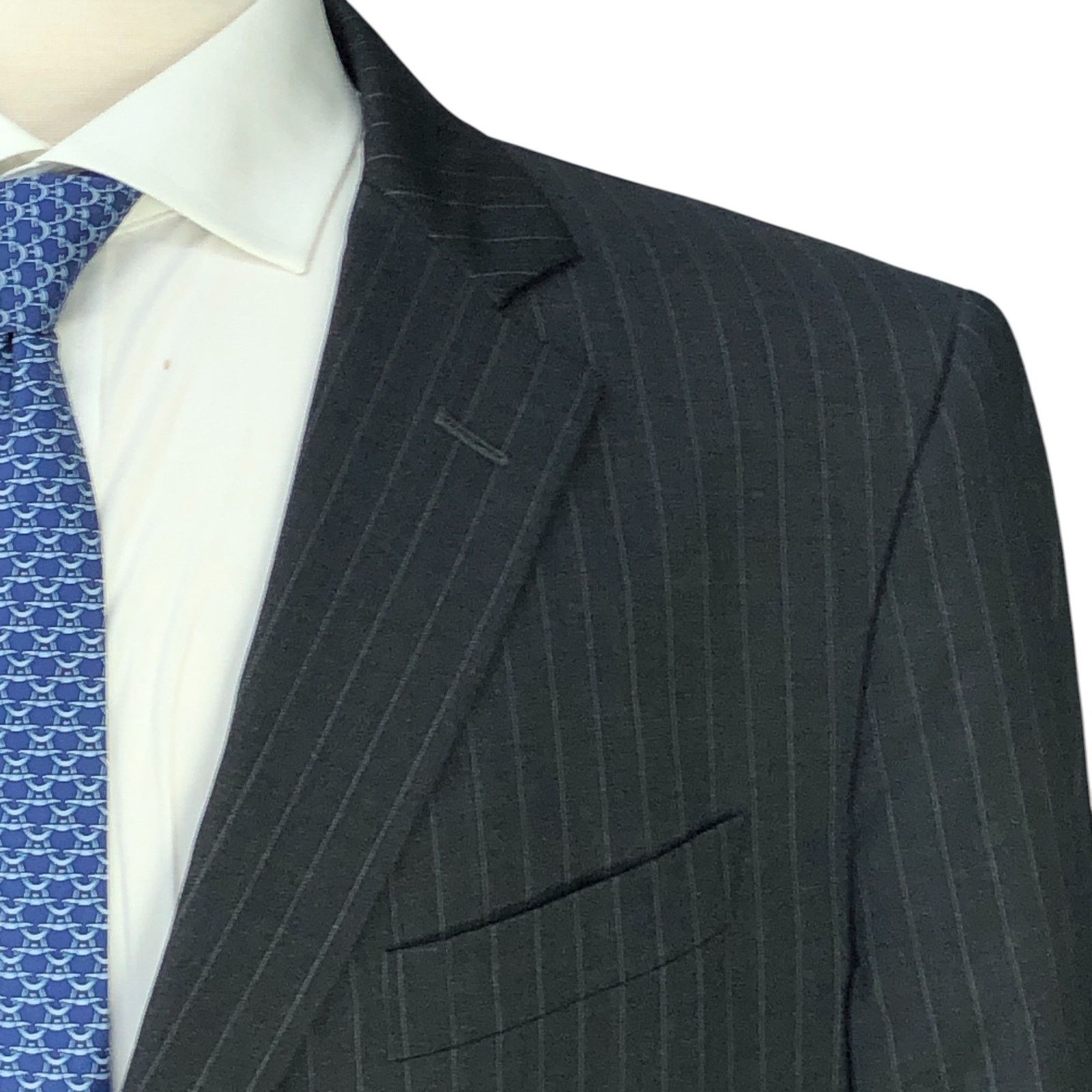 Brooks Brothers Brooks Brothers 1818 Sz 46L Suit Drop 5 Pinstripe *TINY FLAW Size 46L - 4 Thumbnail
