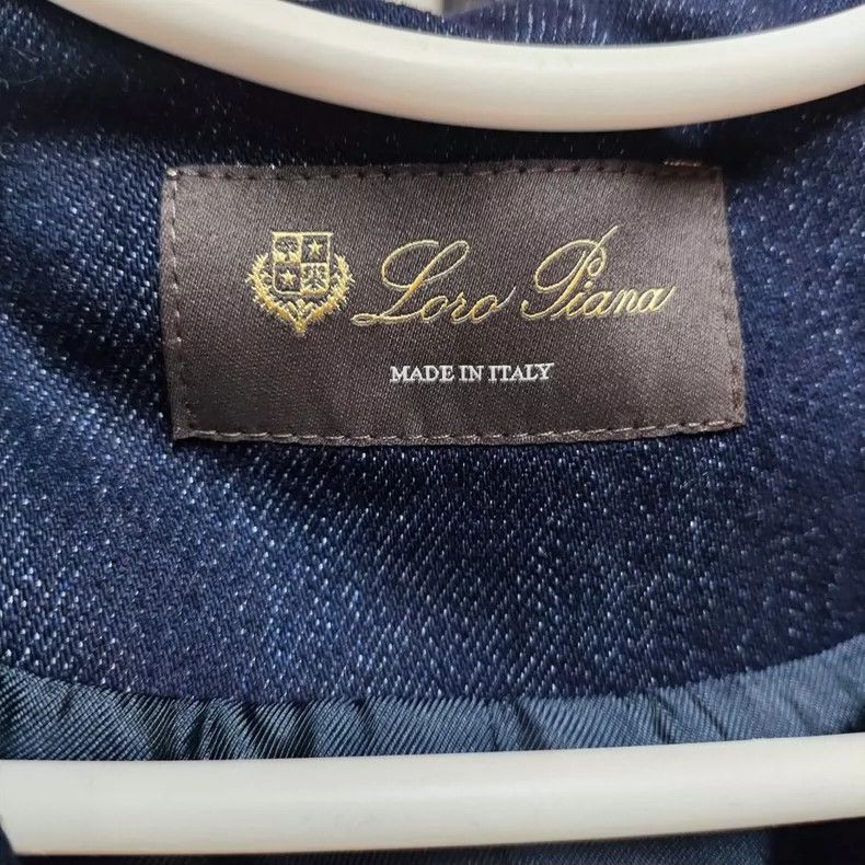 Loro Piana LORO PIANA Blue denim jacket in size 40 Size XS / US 0-2 / IT 36-38 - 3 Thumbnail