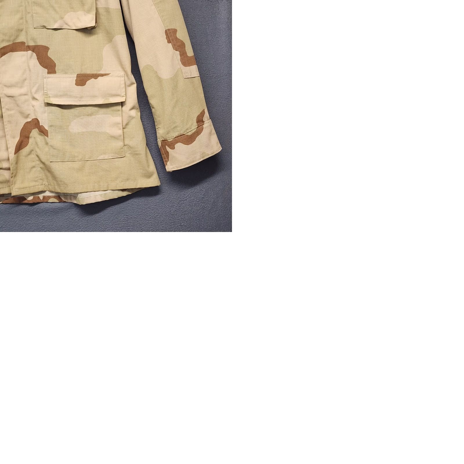 Vintage TRU-SPEC Desert Camo BDU Shirt Jacket DCU Coat Large Regular Camouflage Long Sleeve Button-Up Mens Brown Size US L / EU 52-54 / 3 - 9 Thumbnail