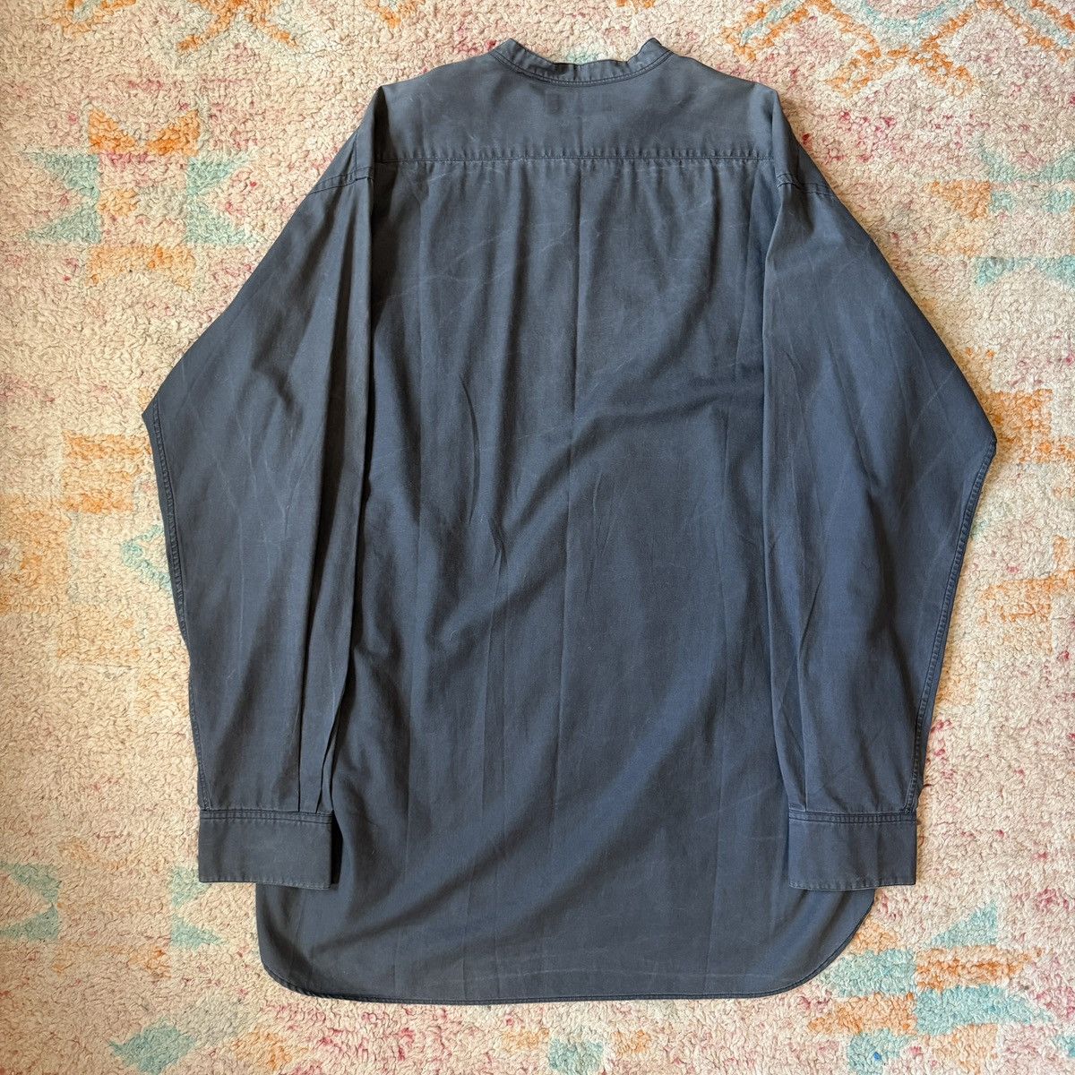 Yohji Yamamoto Archive 1990s Yohji Yamamoto Pour Homme Band Collar Shirt Size US L / EU 52-54 / 3 - 4 Thumbnail