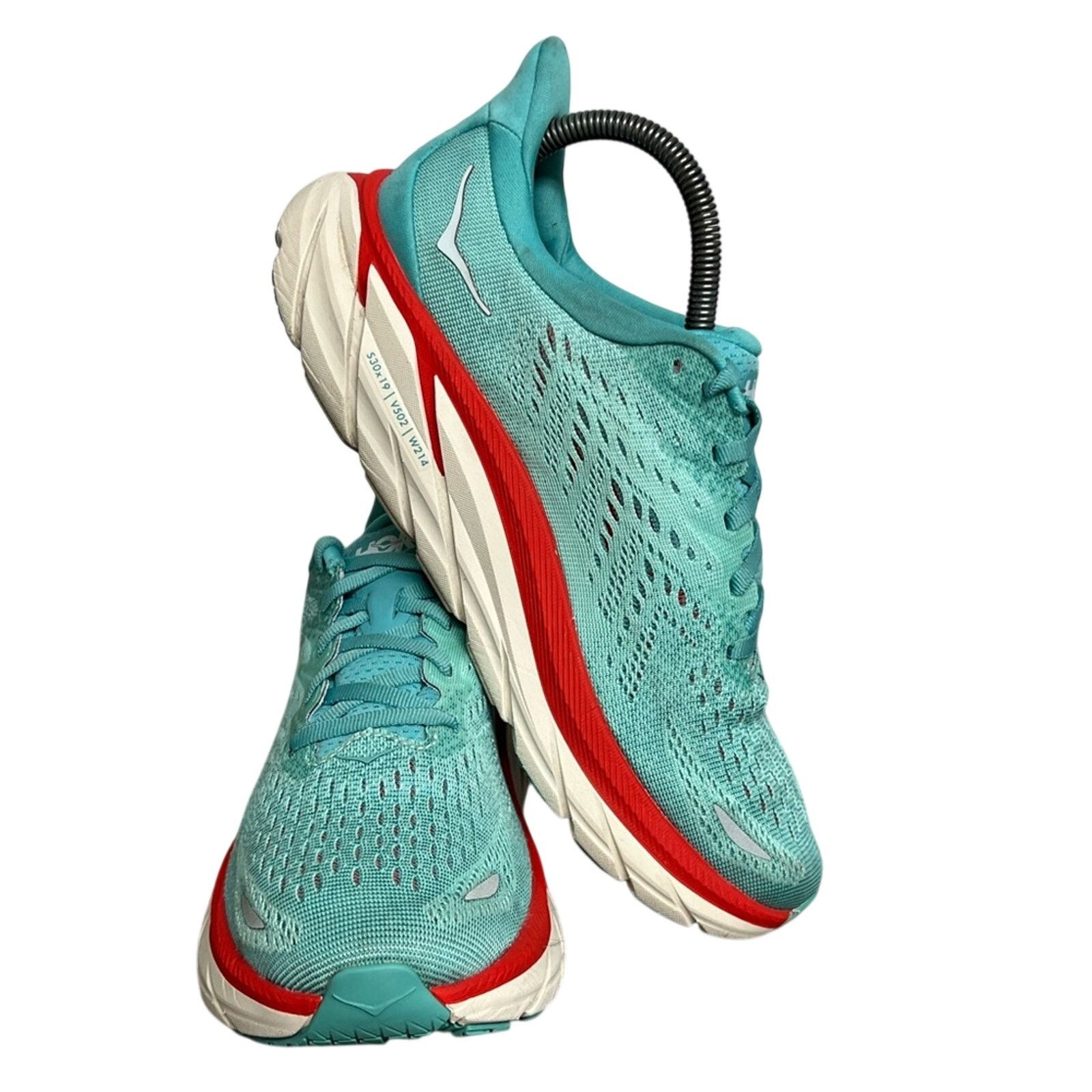 Hoka HOKA Clifton 8 Women’s Size 7.5 B Aquarelle/Eggshell Shoes Size US 7.5 / IT 37.5 - 2 Thumbnail