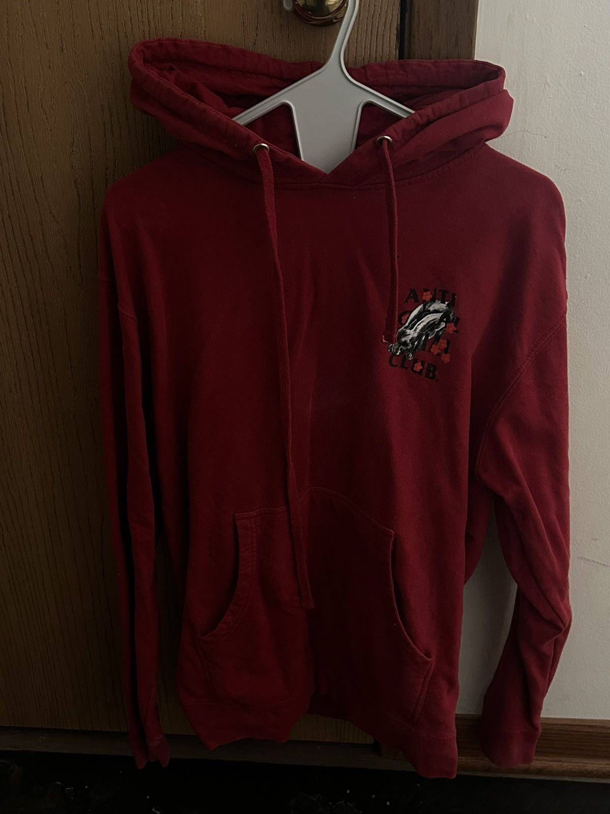Anti Club Graphic Hoodie Red